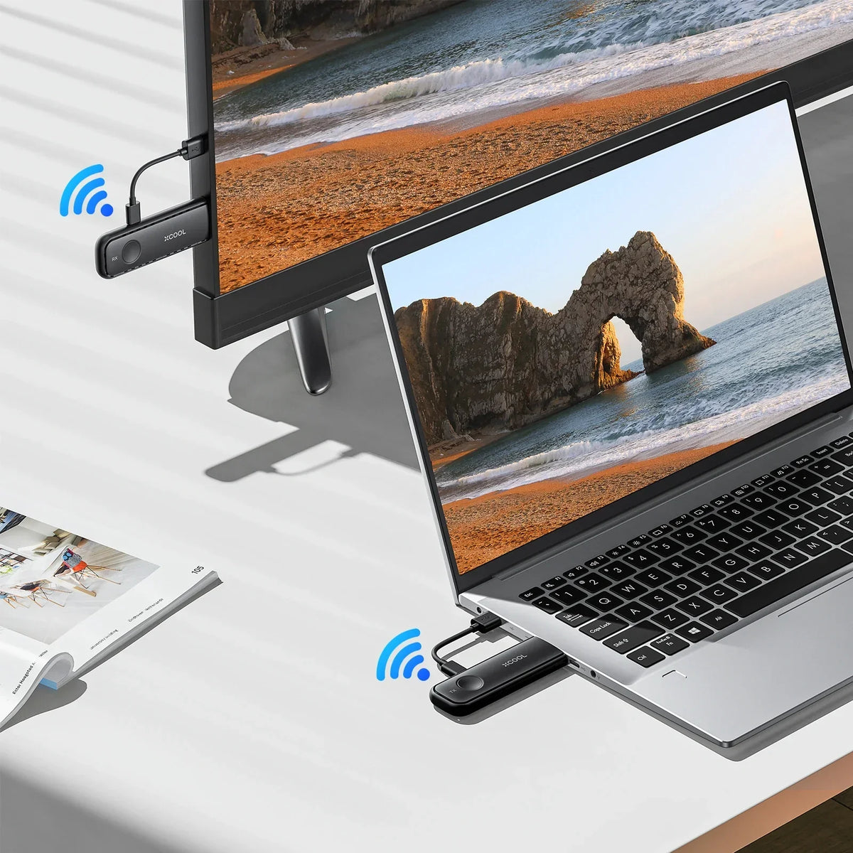 CineCast Wireless transmitter and receiver, casting device for TV/mo