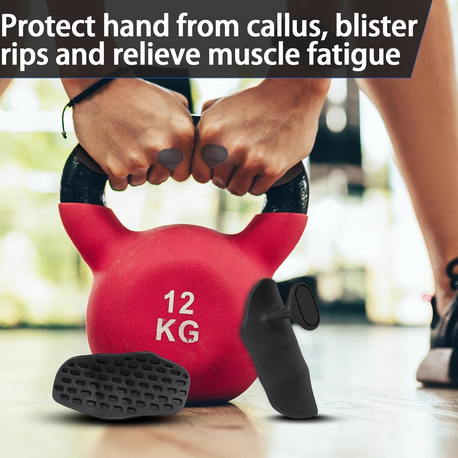 Non-Slip Rubber Workout Hand Grips