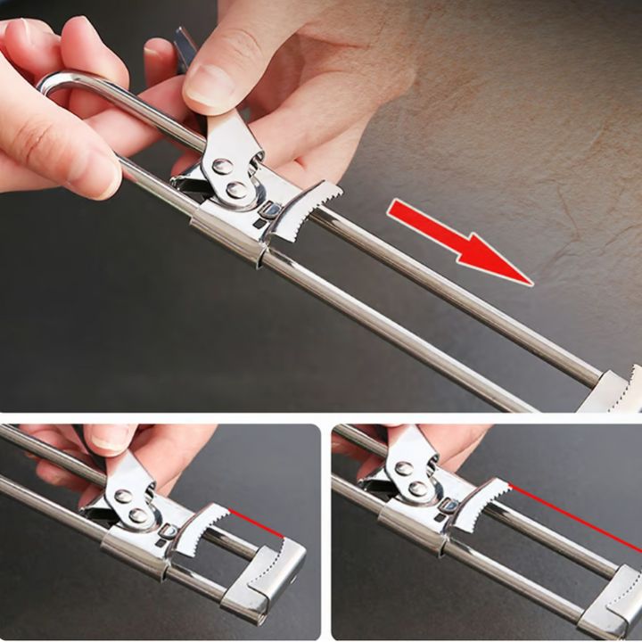 Sleek Stainless Steel Adjustable Jar Opener