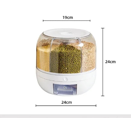 Rotating Grain and Cereal Dispenser