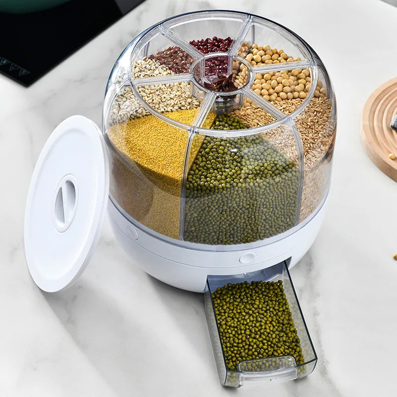 Rotating Grain and Cereal Dispenser