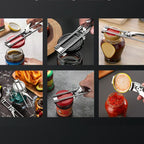 Sleek Stainless Steel Adjustable Jar Opener