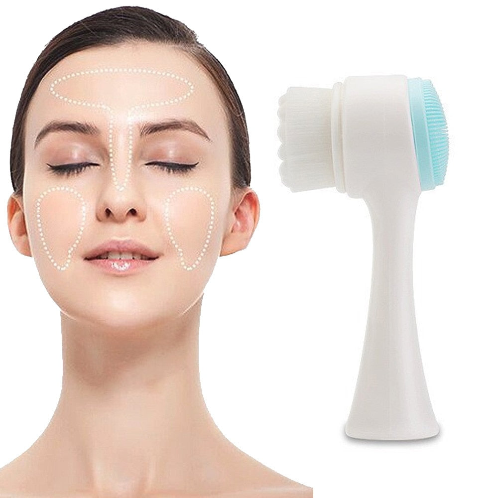 Gentle Double-Sided Facial Cleanser for Smooth Glowing Skin