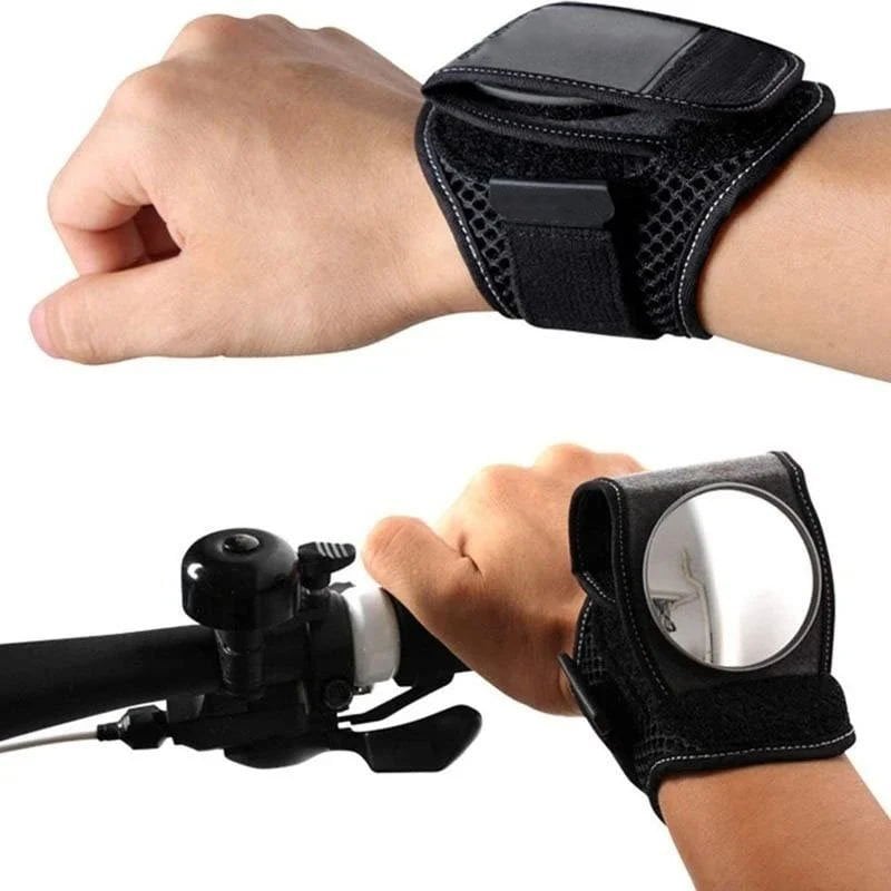 Wrist-Mounted Rearview Mirror for Cycling