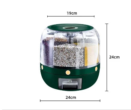 Rotating Grain and Cereal Dispenser