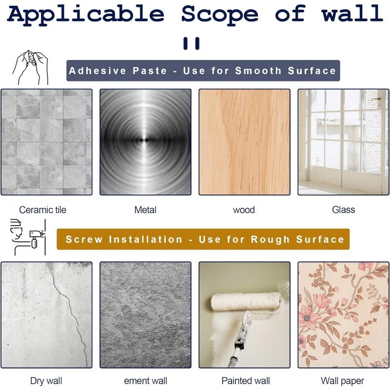 No-Drill Adhesive Curtain Brackets