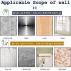 No-Drill Adhesive Curtain Brackets