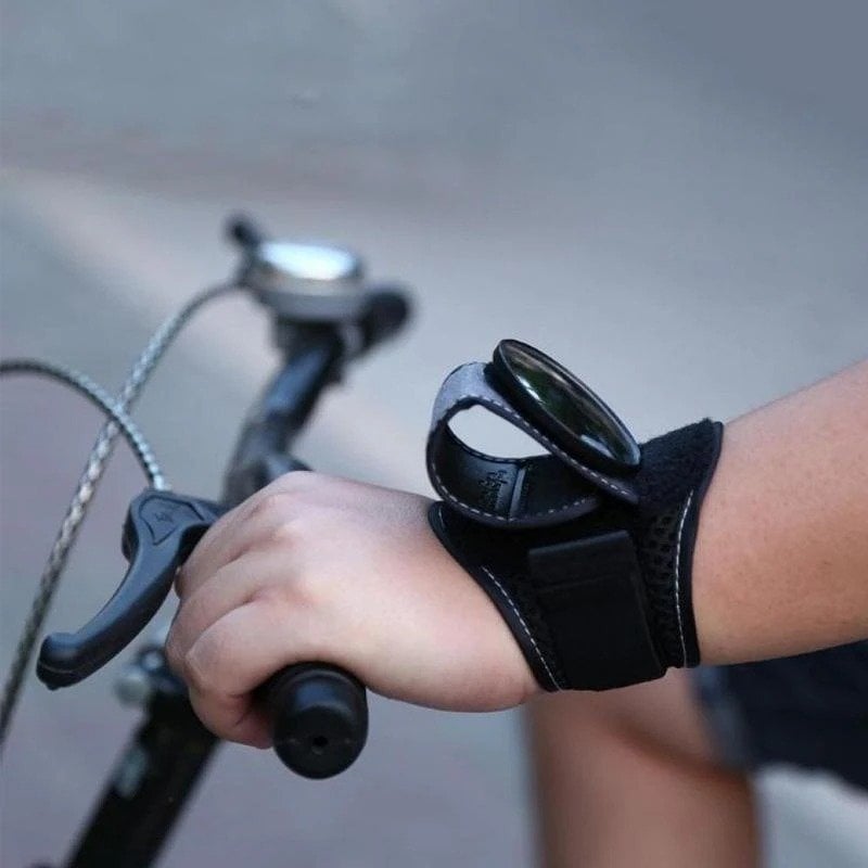 Wrist-Mounted Rearview Mirror for Cycling