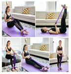 Elastic Resistance Rower Set for Home Workouts