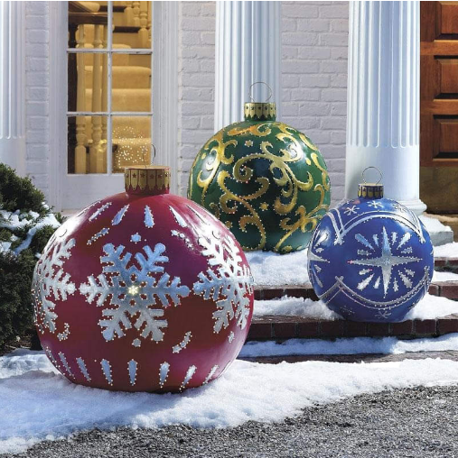Giant Inflatable Christmas Ball Outdoor Decoration