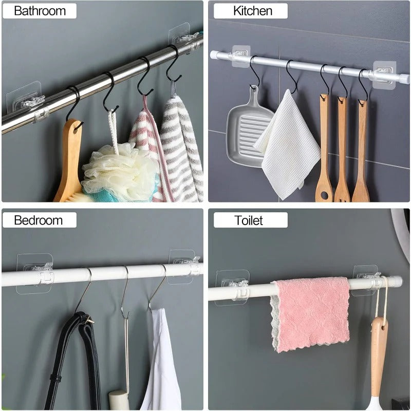 No-Drill Adhesive Curtain Brackets