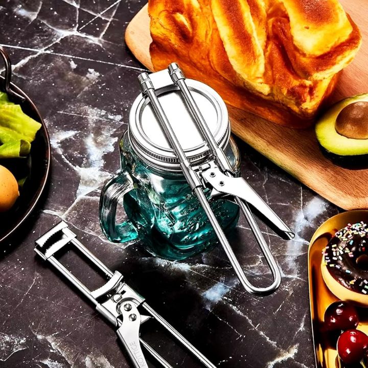 Sleek Stainless Steel Adjustable Jar Opener