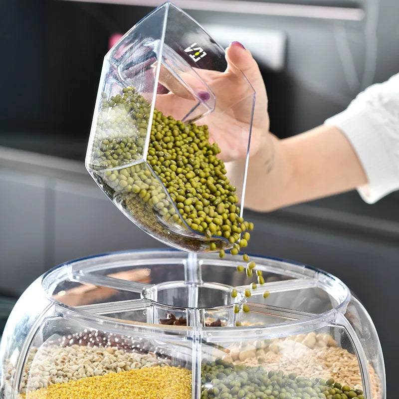 Rotating Grain and Cereal Dispenser