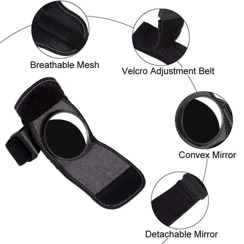 Wrist-Mounted Rearview Mirror for Cycling