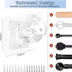 No-Drill Adhesive Curtain Brackets