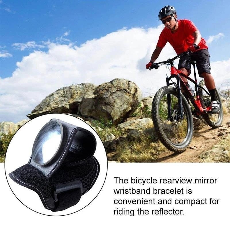 Wrist-Mounted Rearview Mirror for Cycling