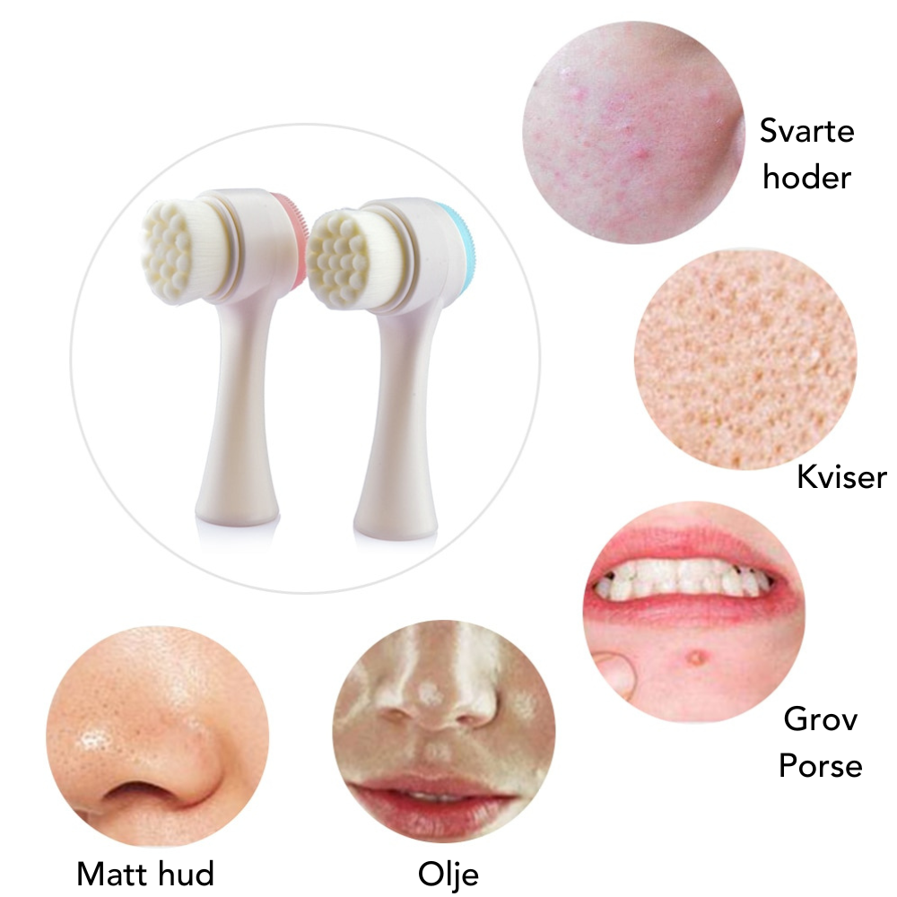 Gentle Double-Sided Facial Cleanser for Smooth Glowing Skin