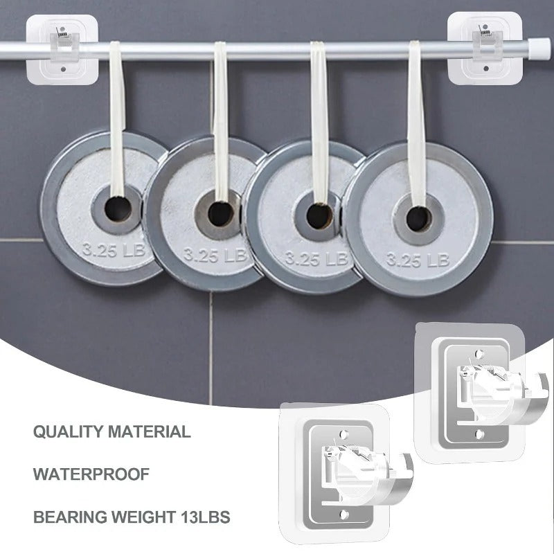 No-Drill Adhesive Curtain Brackets