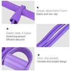 Elastic Resistance Rower Set for Home Workouts