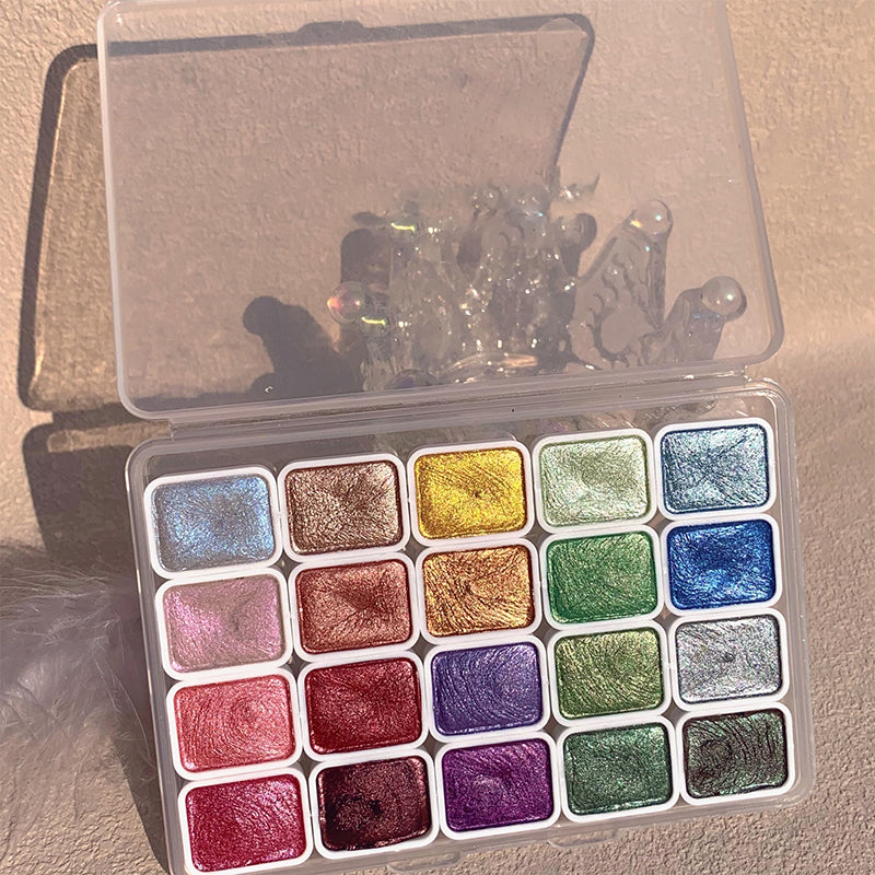 AcrylicPalet | Sparkling colours that bring watercolours to life (20 colours)